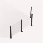 Balcony Aluminum Glass Railing Handrails Staircases For Decks Atriums for sale