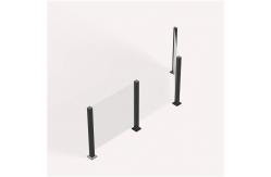 China Balcony Aluminum Glass Railing Handrails Staircases For Decks Atriums supplier
