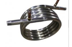 China Customized Coaxial Coil Heat Exchanger With Titanium Twisted Smooth Tube supplier