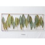Garden Sversize Framed Handmade Metal Leaf Wall Hangings for sale