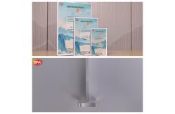 China T Shape Acrylic Sign Holder 8.5*11 Display Stand Double Side supplier