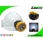 Rechargeable Miners Hard Hat Lamp 5000lux Brightness IP68 Waterproof ABS Material for sale