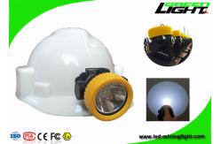 China Rechargeable Miners Hard Hat Lamp 5000lux Brightness IP68 Waterproof ABS Material supplier