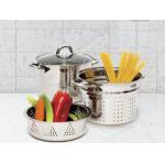 8 QT Pasta Pot In Stainless Steel Pasta Steamer for sale