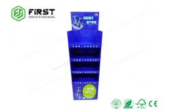China Custom Glossy Printed Promotion Pop Cardboard Shelf Display For Drink supplier