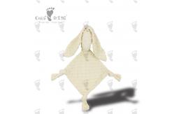 China Newborn Huggable Baby Comforter Toy Loveable Rabbit Square Comforter supplier