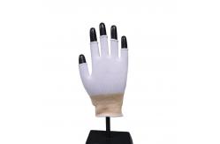China Knit Low Lint Half Finger Nylon Polyester Glove Liners Medium Weight 13 Gauge supplier