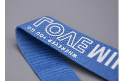 China Polyester Webbing Anti Slip Elastic Band With White Custom Silicone Logo supplier