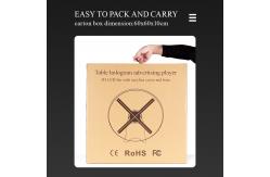 China 52cm Hologram Fan Display , Acrylic Cover Led 3d Holographic Projector supplier