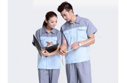 China Lapel Adults Industrial Workwear No Wrinkling With Good Wash Fastness supplier