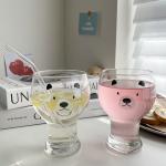 400ml-600ml Clear Glass Cute Custom Drinking Cups For Beer