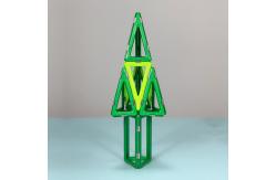 China Popular Educational Magnetic Tiles Freestyle Pine Shapes Magnetic Pattern Blocks supplier