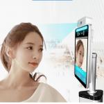 8 inch Face Recognition Temperature Kiosk touchless Temperature Screening Kiosk for sale