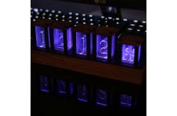 China RGB Electronic Glow LED Tube Light Clock Square Shape supplier