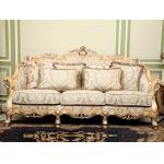 Champagne 4pcs Empire Royal Classical Sofa Set Vintage 3 Seater Sofa Suites for sale