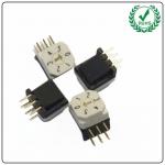 Right Angle Type Square 6 Position 6 Pines Digital Code Rotary Switch IP67 3x3 for sale