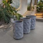 55 Pounds Fiber-Clay Planter Frost Resistant Heavy-Duty and Long-Lasting