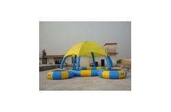 China Family Size Kids Inflatable Pools With Tent Cover supplier