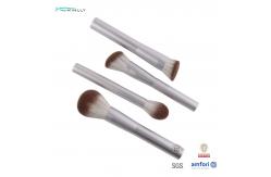 China 8pcs OEM ODM Travel Makeup Brush Set White Aluminium Handle supplier