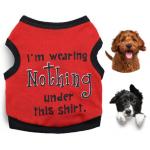 Dog Clothes 8 Patterns Classic Lightweight Breathable With Funny Letters for sale