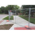 Hot Dipped Galvanized Temporary Mesh Fencing , Chain Link Wire Mesh Fencing