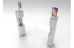 China RFID Card QR Code Reader Pedestrian Swing Gate RGB Indicator supplier