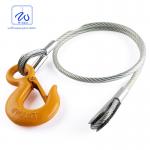 Safety Strong Steel Wire Rope Cable Sling Assembly With Soft Eye For Sailboat for sale