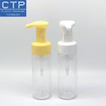Cosmetic Facial Wash Pump PET Material Smooth Effect 100ml Bottle Use for sale