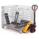 Metal Stackable Collapsible Wire Mesh Container 500kg for sale