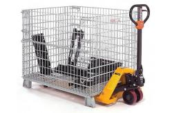 China Metal Stackable Collapsible Wire Mesh Container 500kg supplier