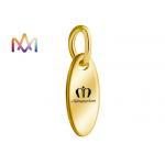 SS304 Oval Dangle Plated Custom Engraving Charms