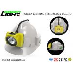 18000lux Underground Mining Cap Lamps 15 Hours Working Time With Display Screen for sale