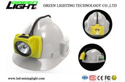 China 18000lux Underground Mining Cap Lamps 15 Hours Working Time With Display Screen supplier