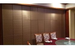 China Soundproof Folding Hotel Movable Partition Walls with Aluminium Track Wheels supplier