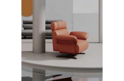 China Customized iso Single Leather Recliner Sofa Two Seater Living Room supplier