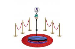 China Adjustable Shutter Speed Rent 360 Camera Booth 115cm Bluetooth For Party supplier