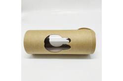 China Custom Printed Biodegradable Round Kraft Paper Tube With Window supplier