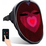 DIY Smart LED Face Mask Led Light Up Full Face Mask With Rechargeable Battery for sale