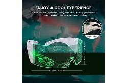China Luminous LED Visor Glasses USB Rechargeable Frame Foldable For Party Rave supplier