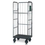 Mild Steel Roll Cage Trolley Warehouse Logistic Storage With Wheels for sale