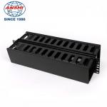 1U 19 Inch Plastic Double Sided Cable Manager ABS Material