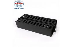 China 1U 19 Inch Plastic Double Sided Cable Manager ABS Material supplier