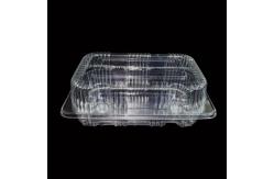 China Biodegradable 18cm Clear Plastic Tray Containers 7g Round Salad Packaging supplier