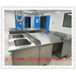 School Vertical Stainless Steel Casework , Floor Mounted Metal Laboratory Cabinets for sale