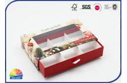 China 157gsm Die Cut Window Glitter Powder Drawer Paper Box With White Ribbon supplier
