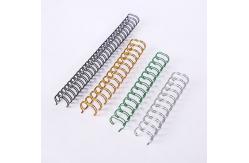 China A4 Papers Book Binding Wire , Diameter 4.8 - 38.1mm Double Wire Ring supplier