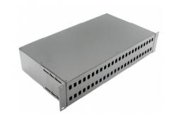 China 2U 19inch Empty Fixed Rack mount Fiber patch panel supplier