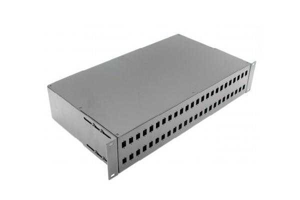 2U 19inch Empty Fixed Rack mount Fiber patch panel