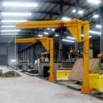 360 Degree Rotation Column Crane Fixed Jib Hoist Crane 2 Ton Remote Control