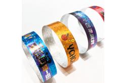 China Adjustable Laser Paper Wristband for Party/Events/Festival/Concert Customized Design supplier